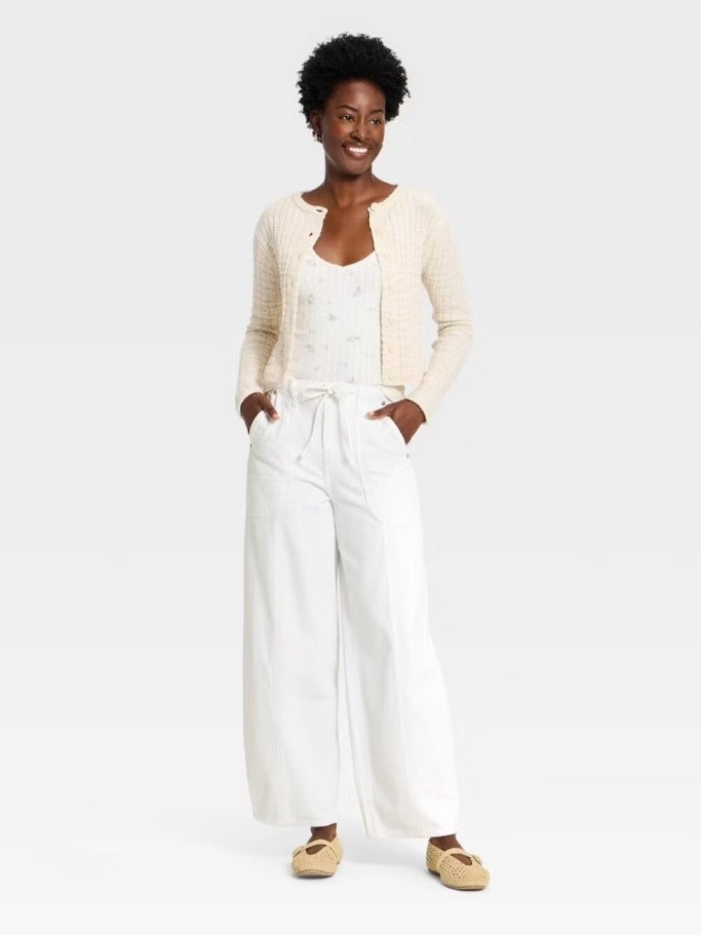 Universal Thread High-Rise Drawstring Soft Utility Jeans - Size 20